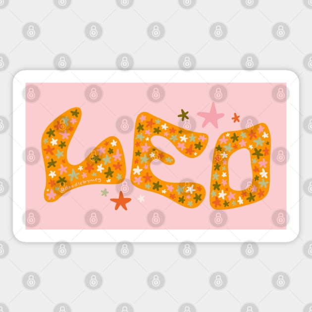 Starry Leo Magnet by Doodle by Meg